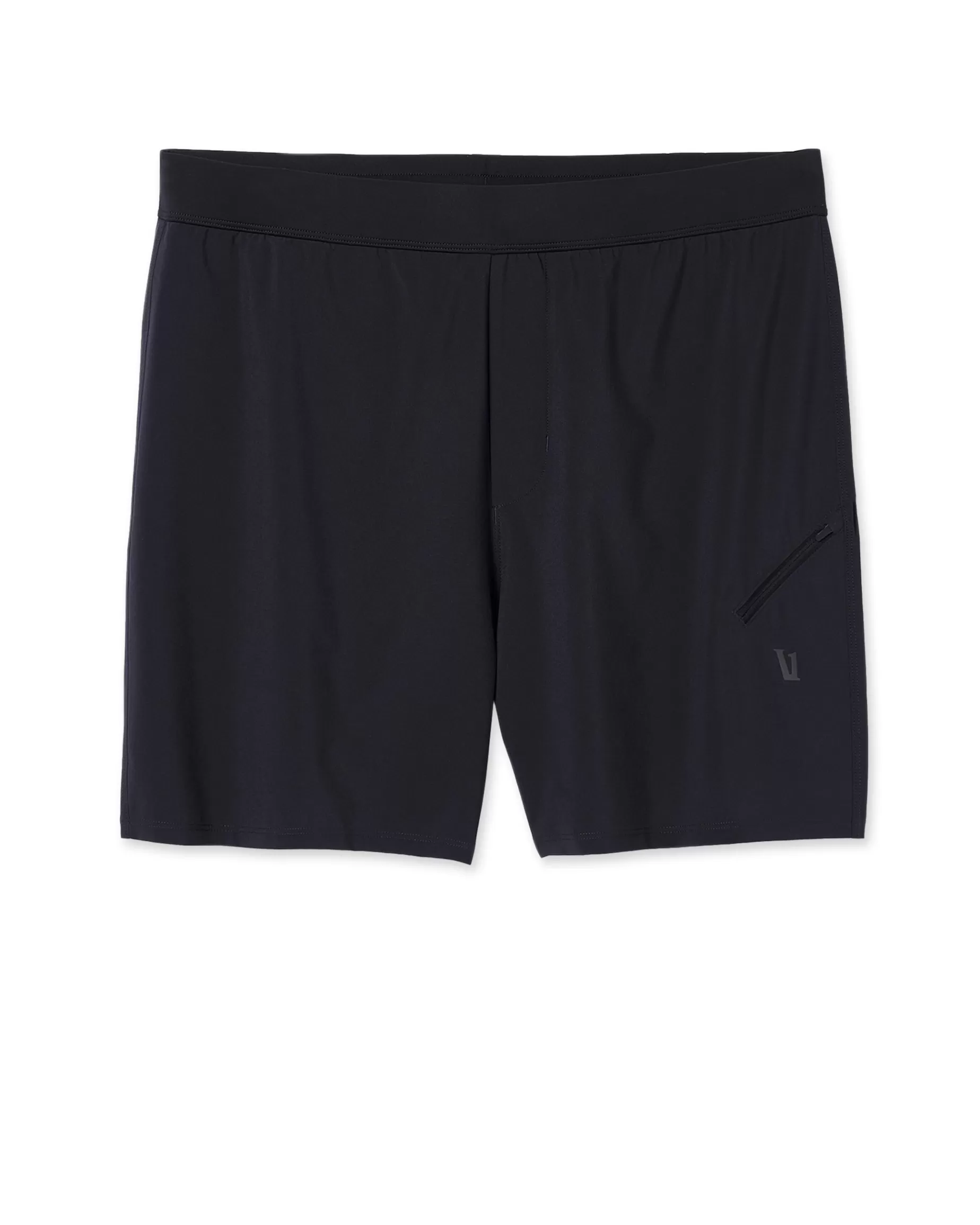 Vuori Qualify Run Short Lined 6" Black Hot