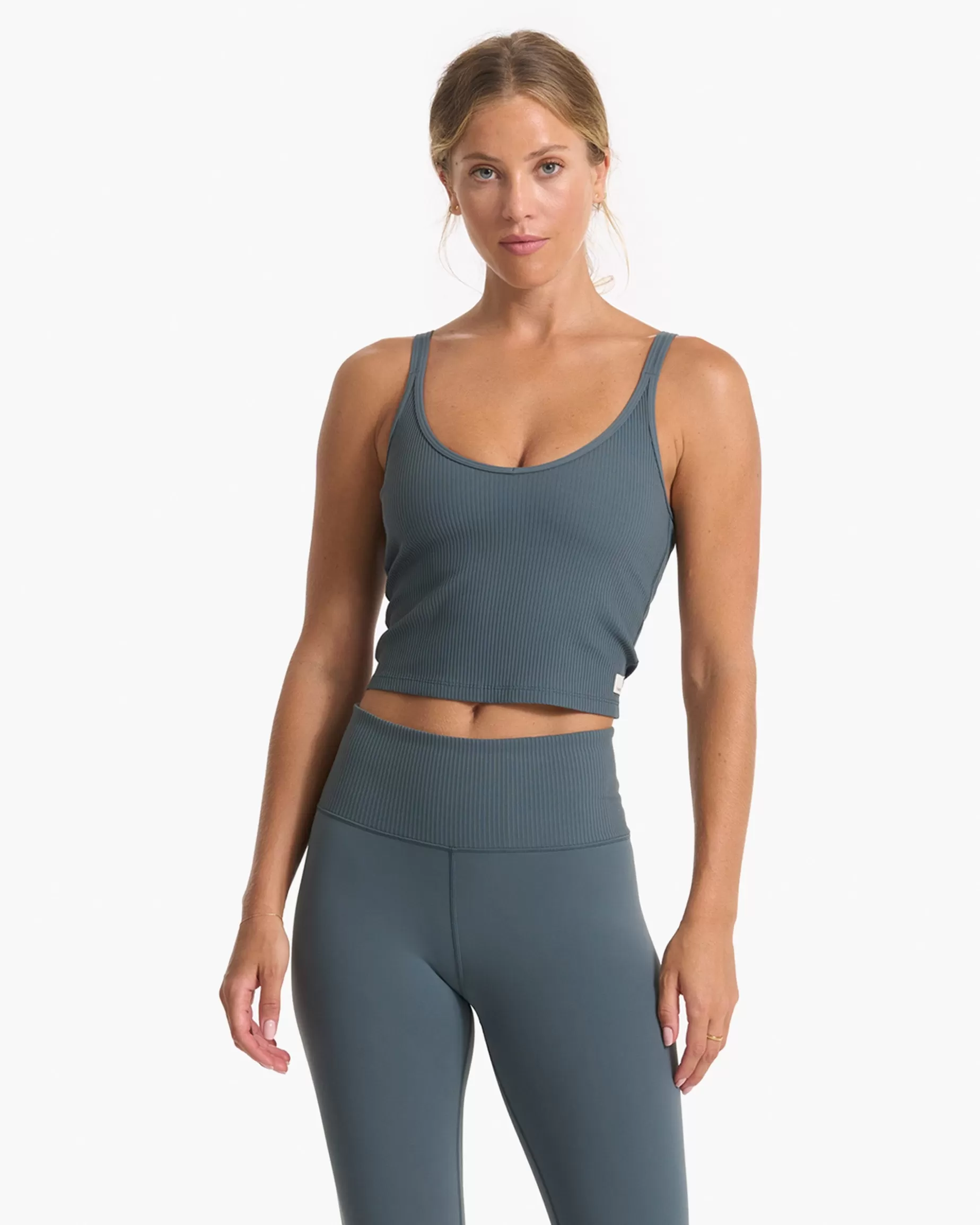 Vuori Rib Crop Tank Stone Cheap