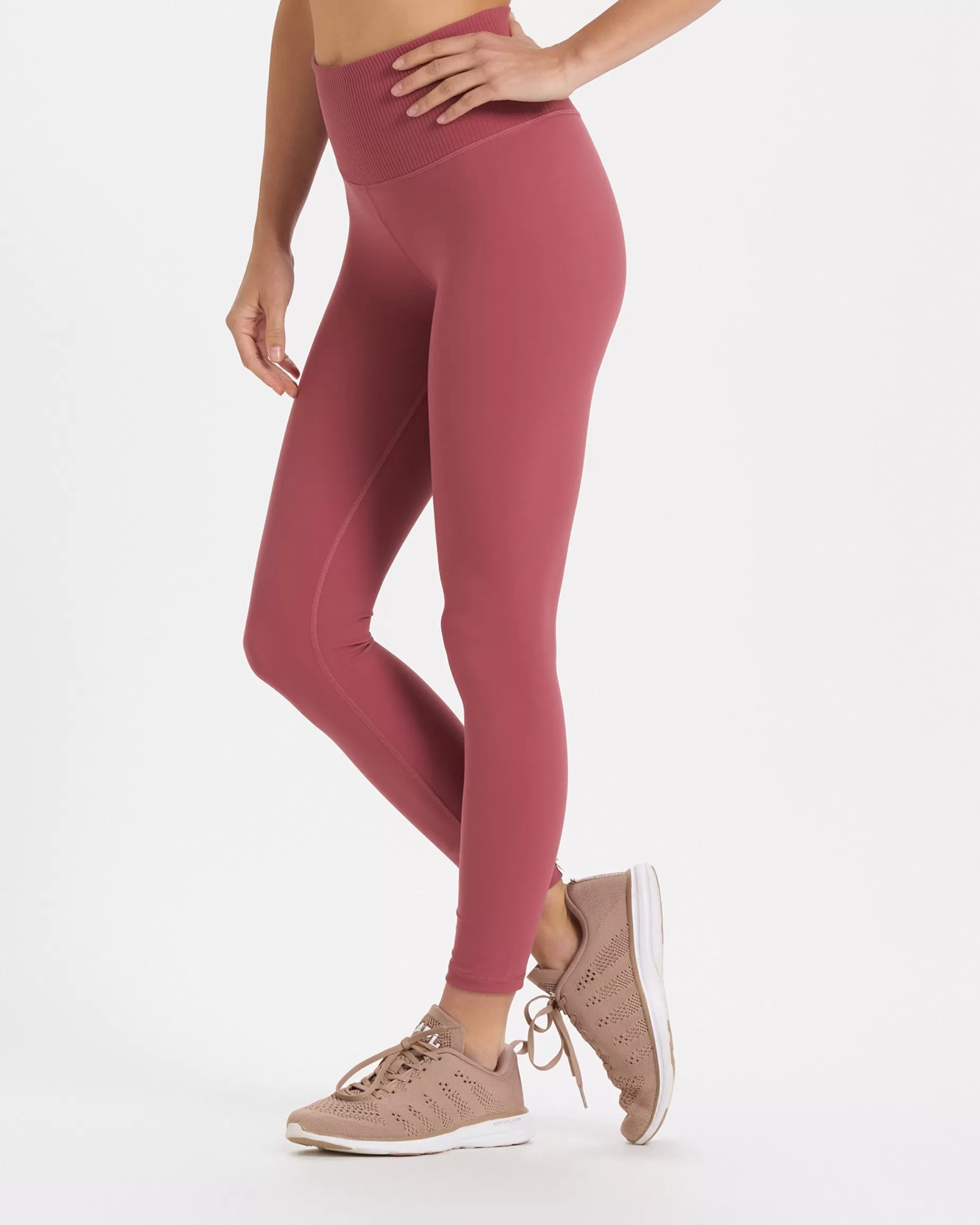 Vuori Rib Studio Legging DesertRose Best Sale