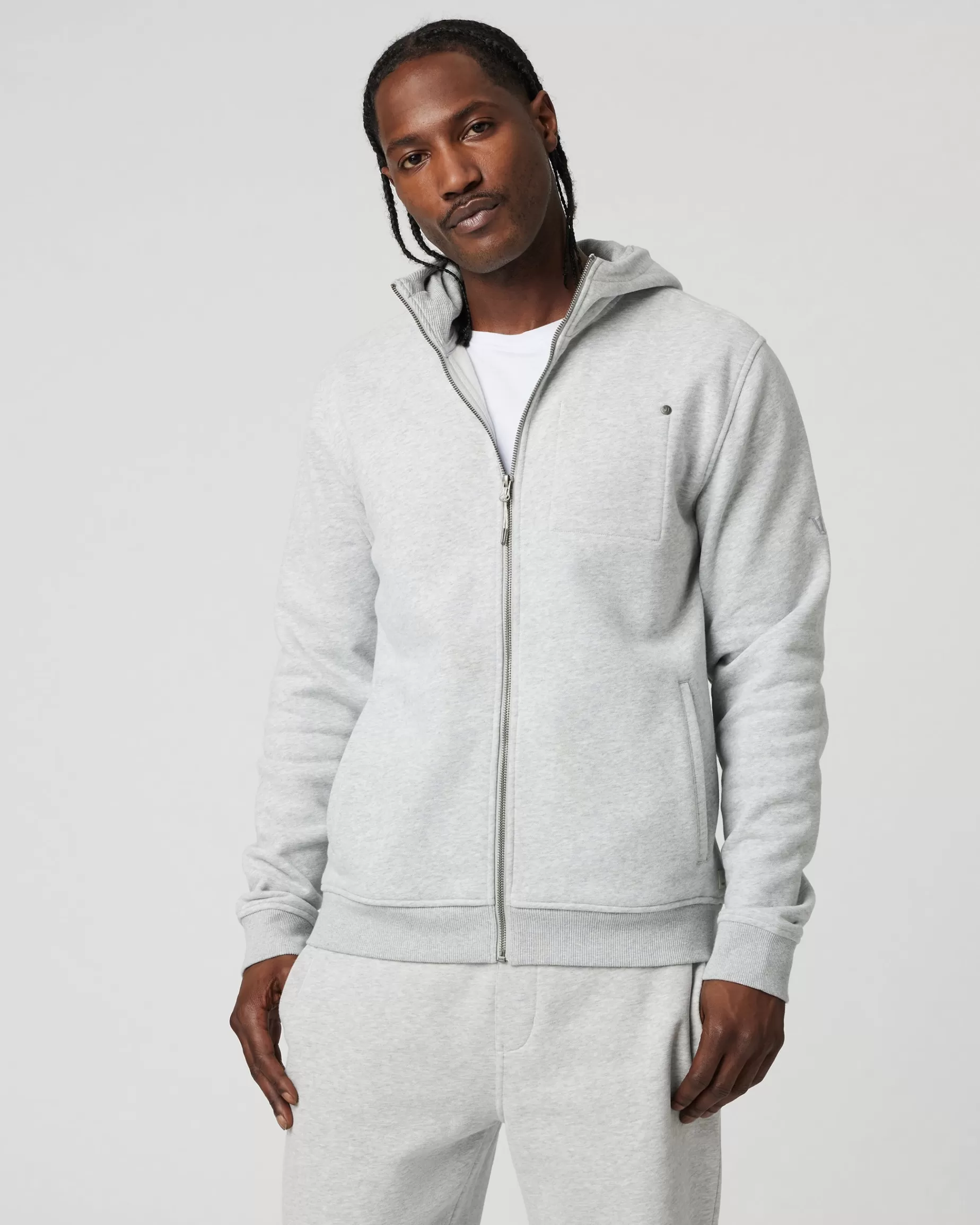 Vuori Seaside Hoodie LightHeatherGrey Best