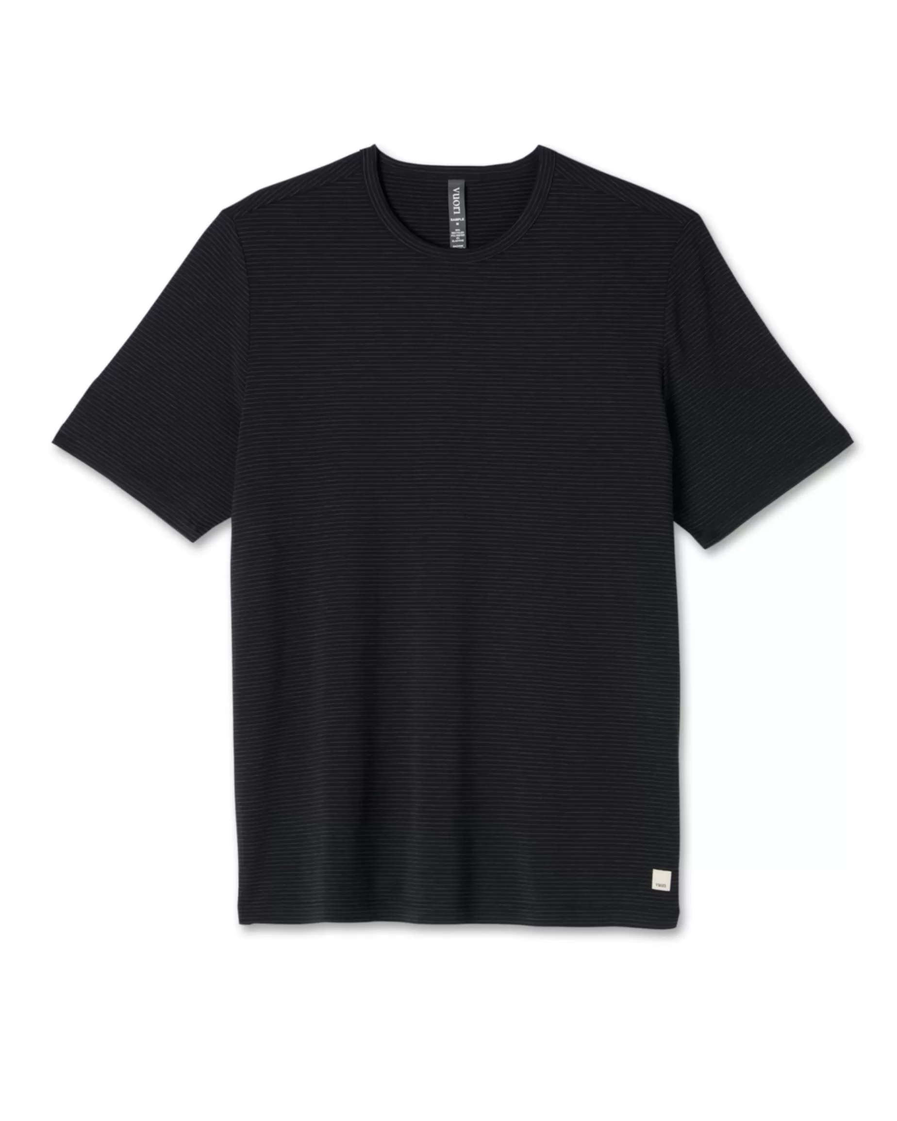 Vuori Short Sleeve Current Stripe Tee Black Store