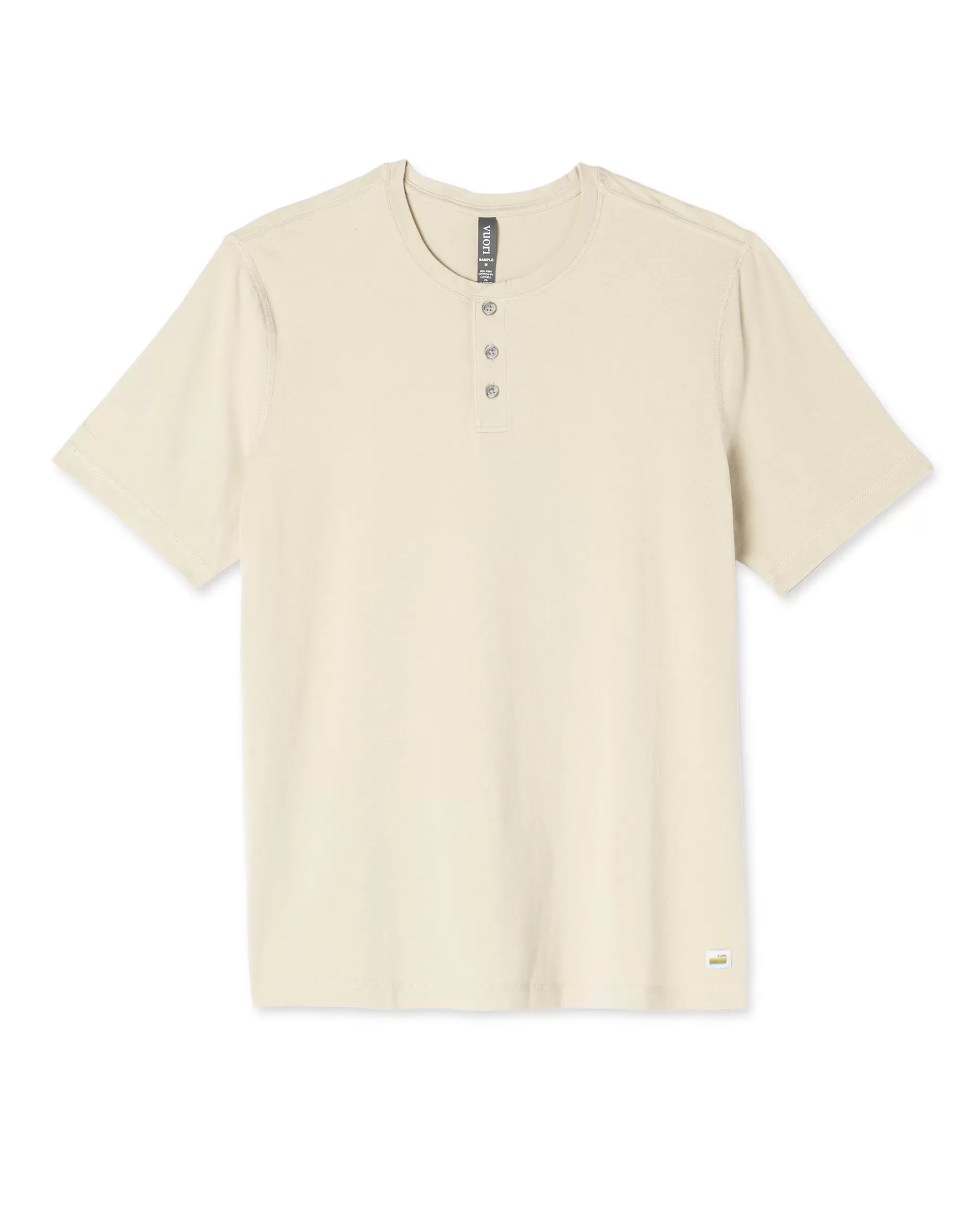 Vuori Short Sleeve Ever Henley Cashew Sale