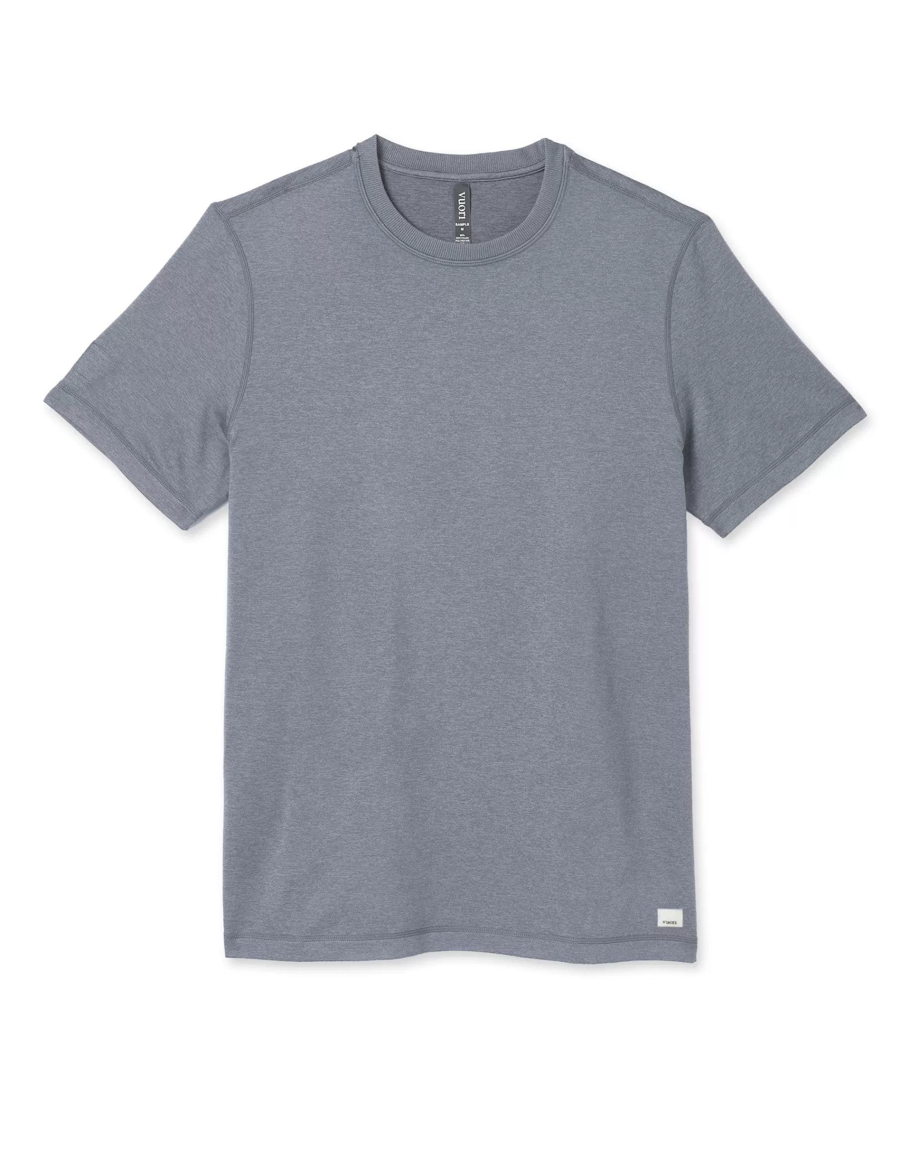 Vuori Short Sleeve Ponto Performance Tee ZincHeather Fashion