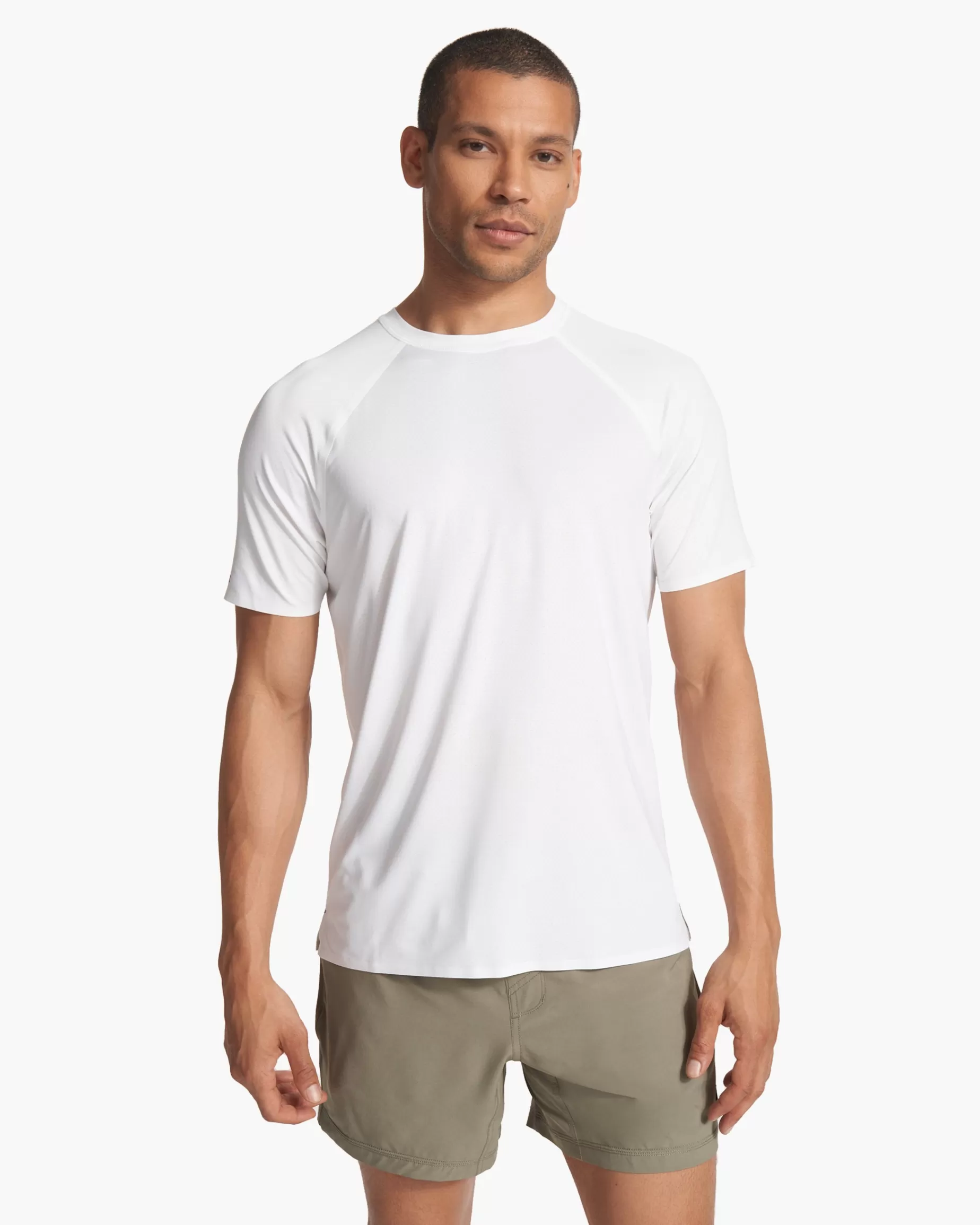 Vuori Short Sleeve Viewpoint Performance Tee White Shop