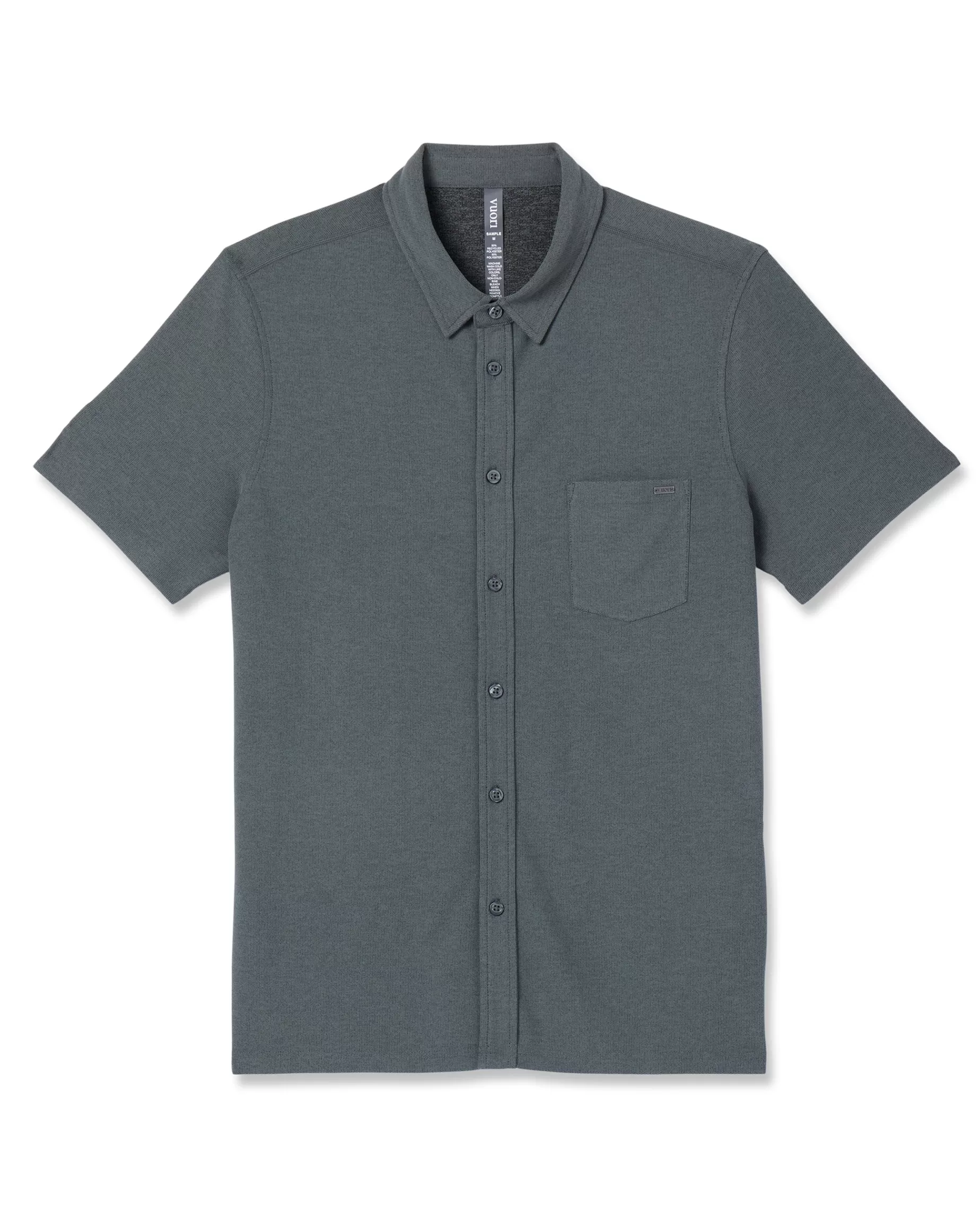 Vuori Short-Sleeve Ace Button Down SmokedBeryl Cheap