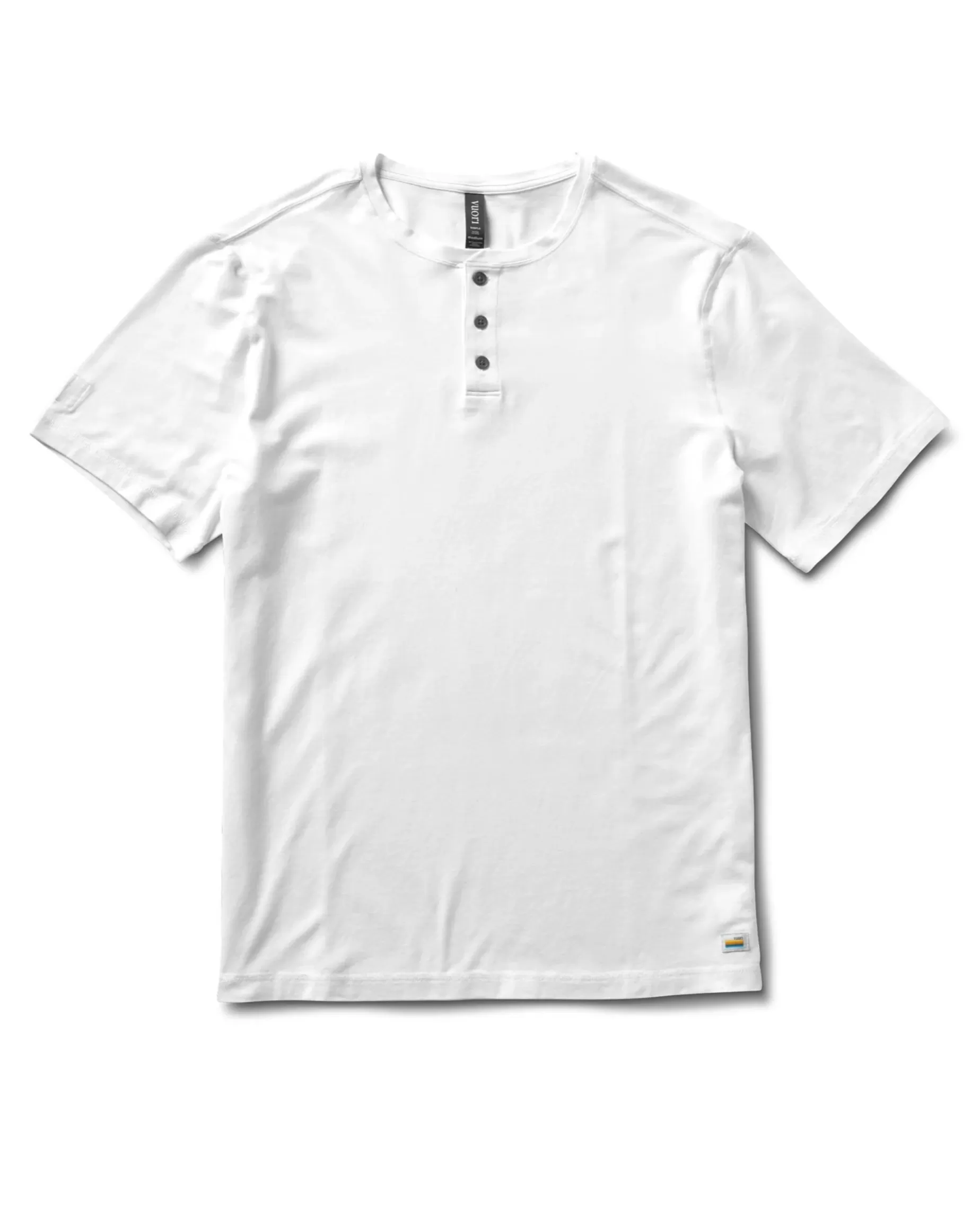 Vuori Short-Sleeve Ever Henley White Hot