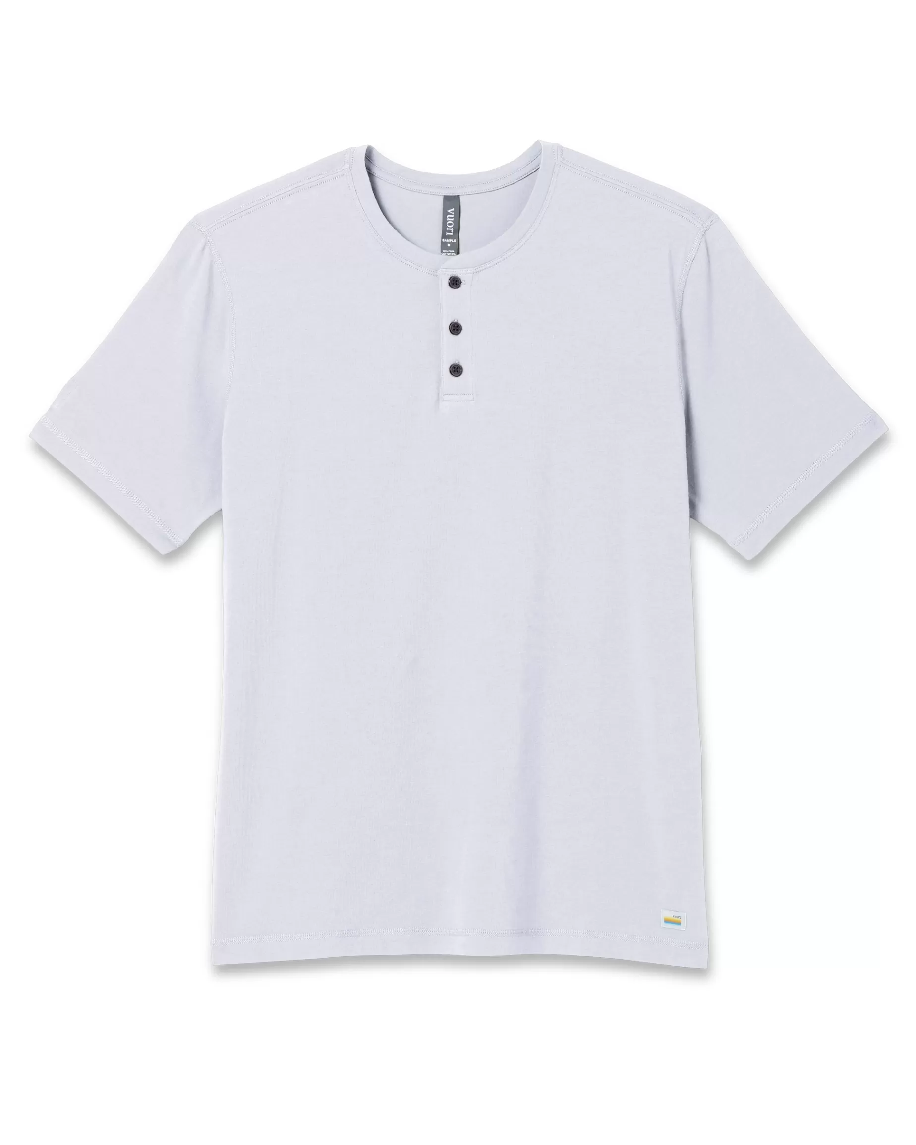 Vuori Short-Sleeve Ever Henley FrostGrey Hot