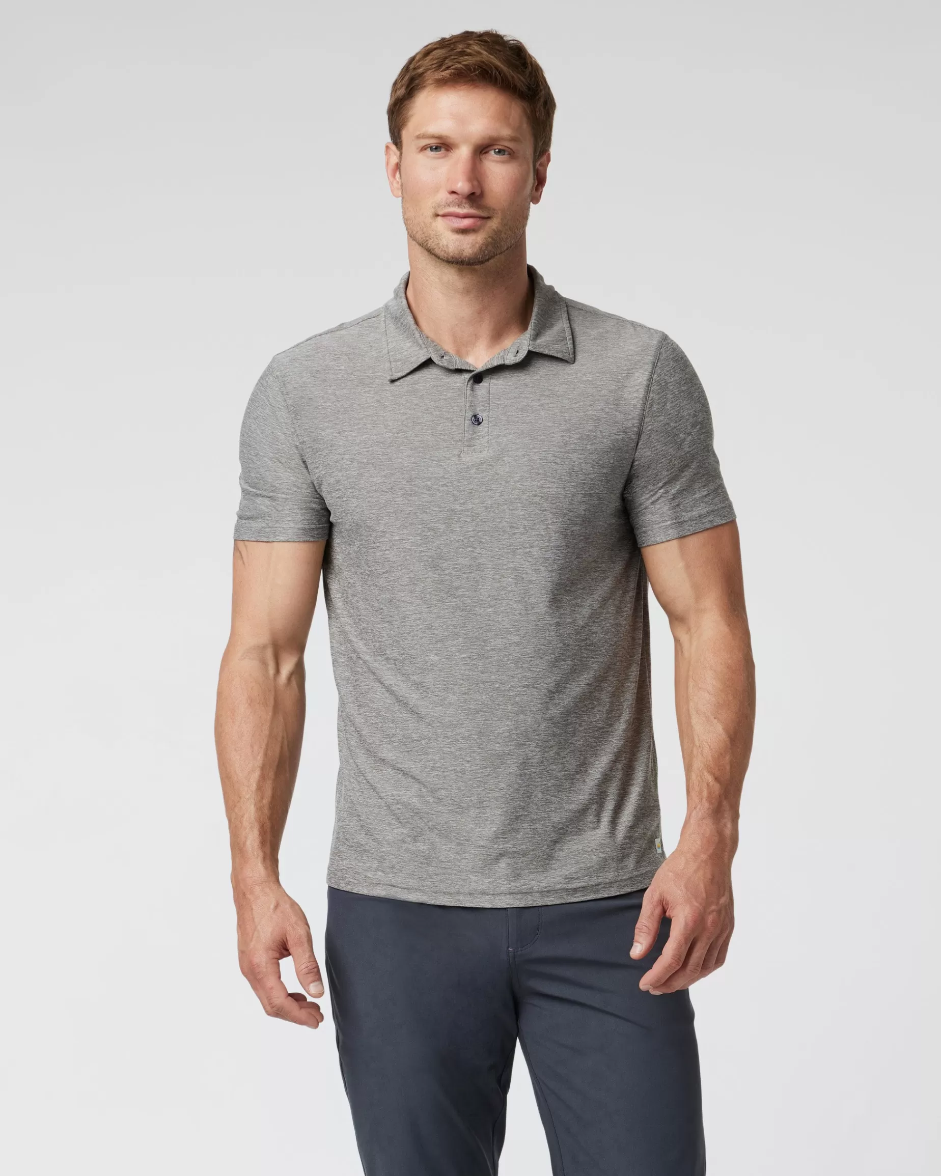 Vuori Strato Tech Polo HeatherGrey New