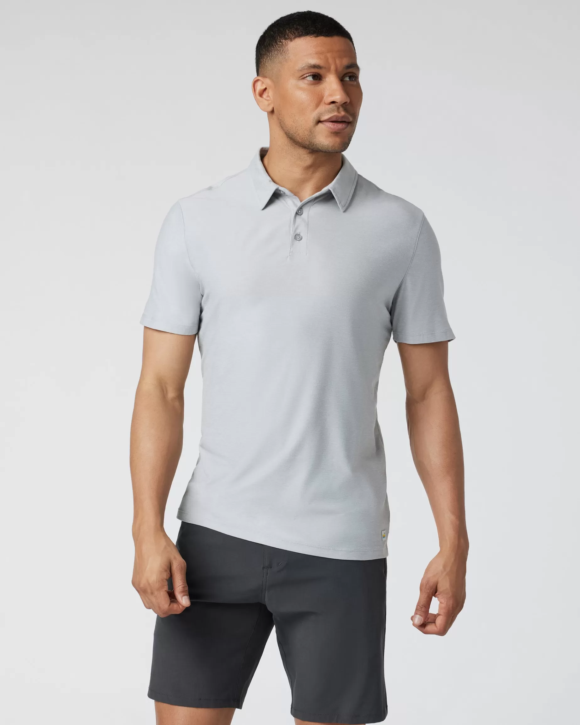 Vuori Strato Tech Polo PlatinumHeather Fashion