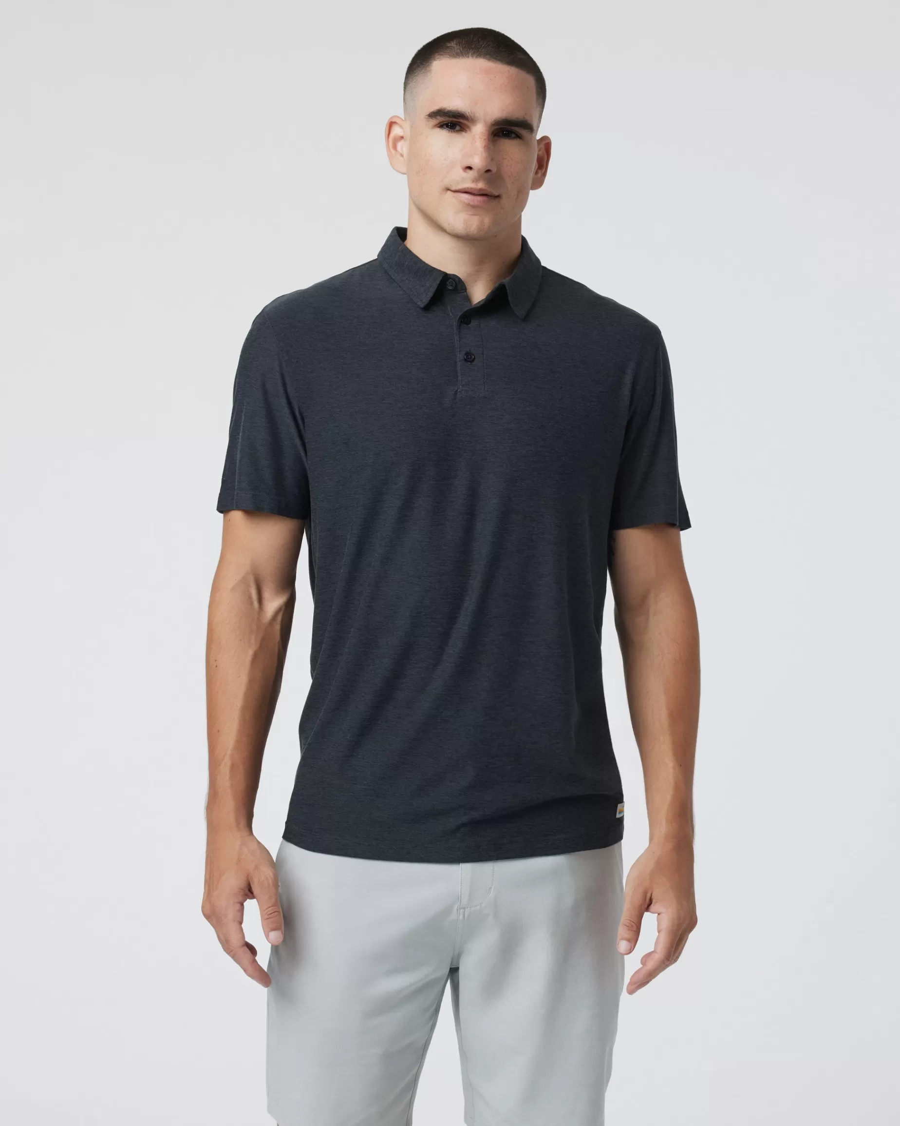 Vuori Strato Tech Polo CharcoalHeather Online