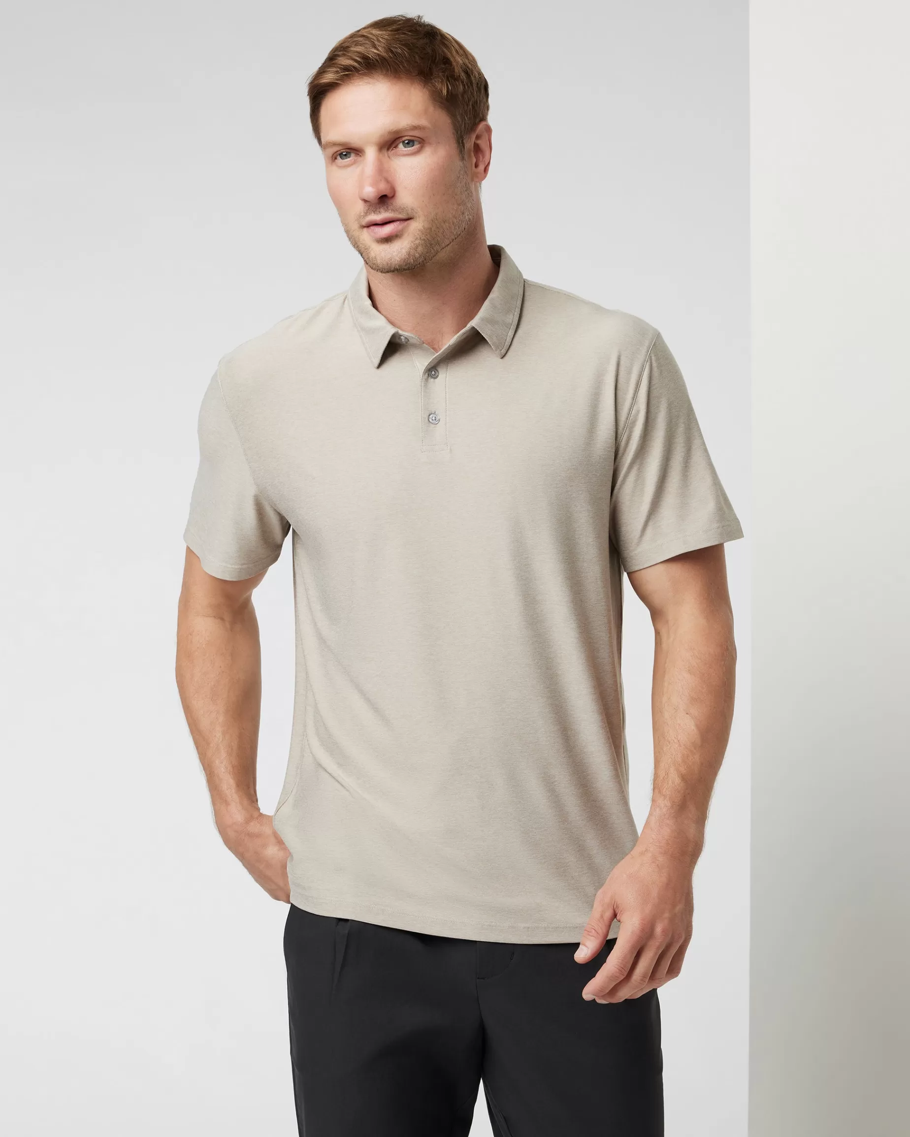 Vuori Strato Tech Polo ToastHeather Flash Sale