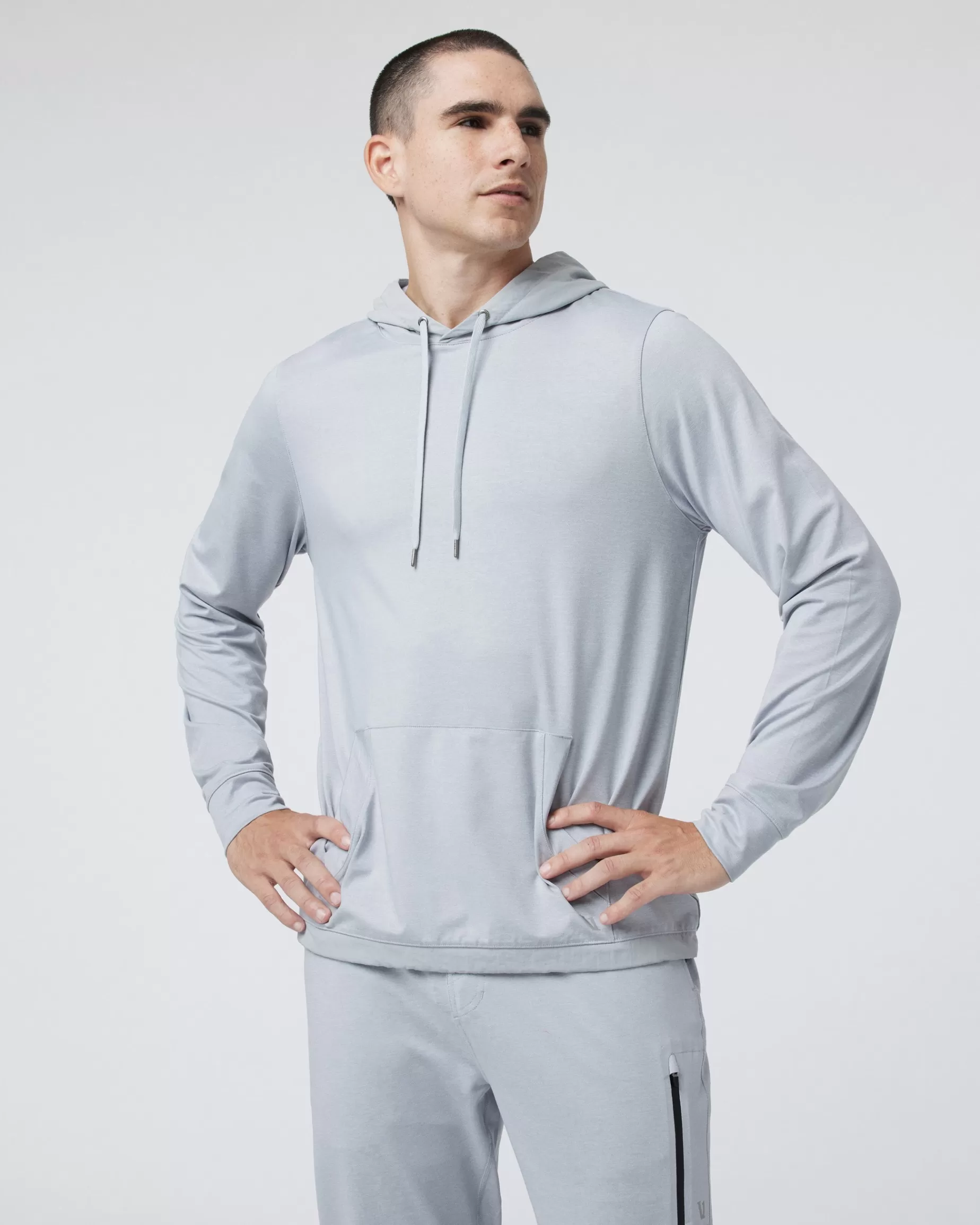 Vuori Sunday Element Hoodie PlatinumHeather Fashion