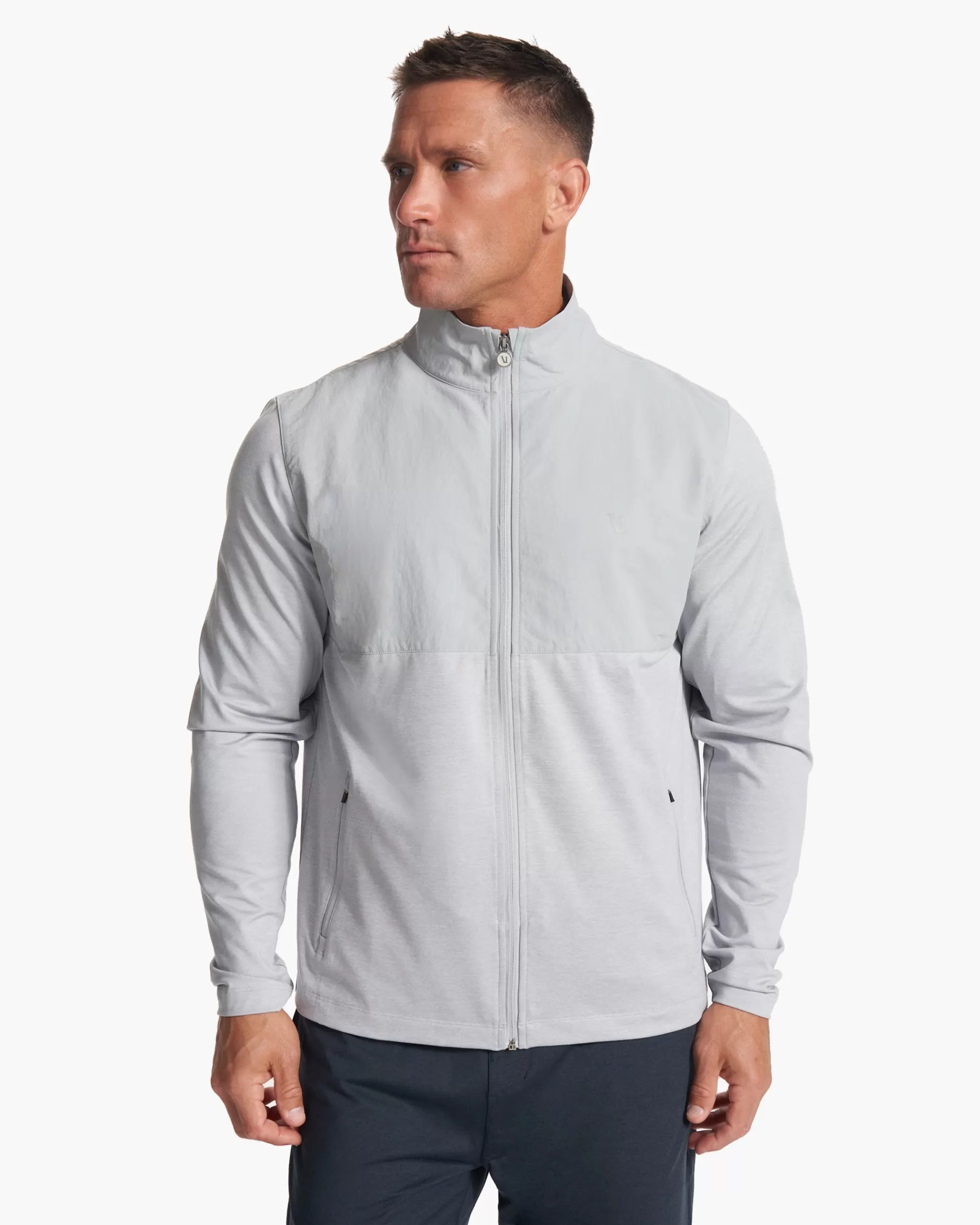 Vuori Sunday Element Track Jacket PlatinumHeather Best