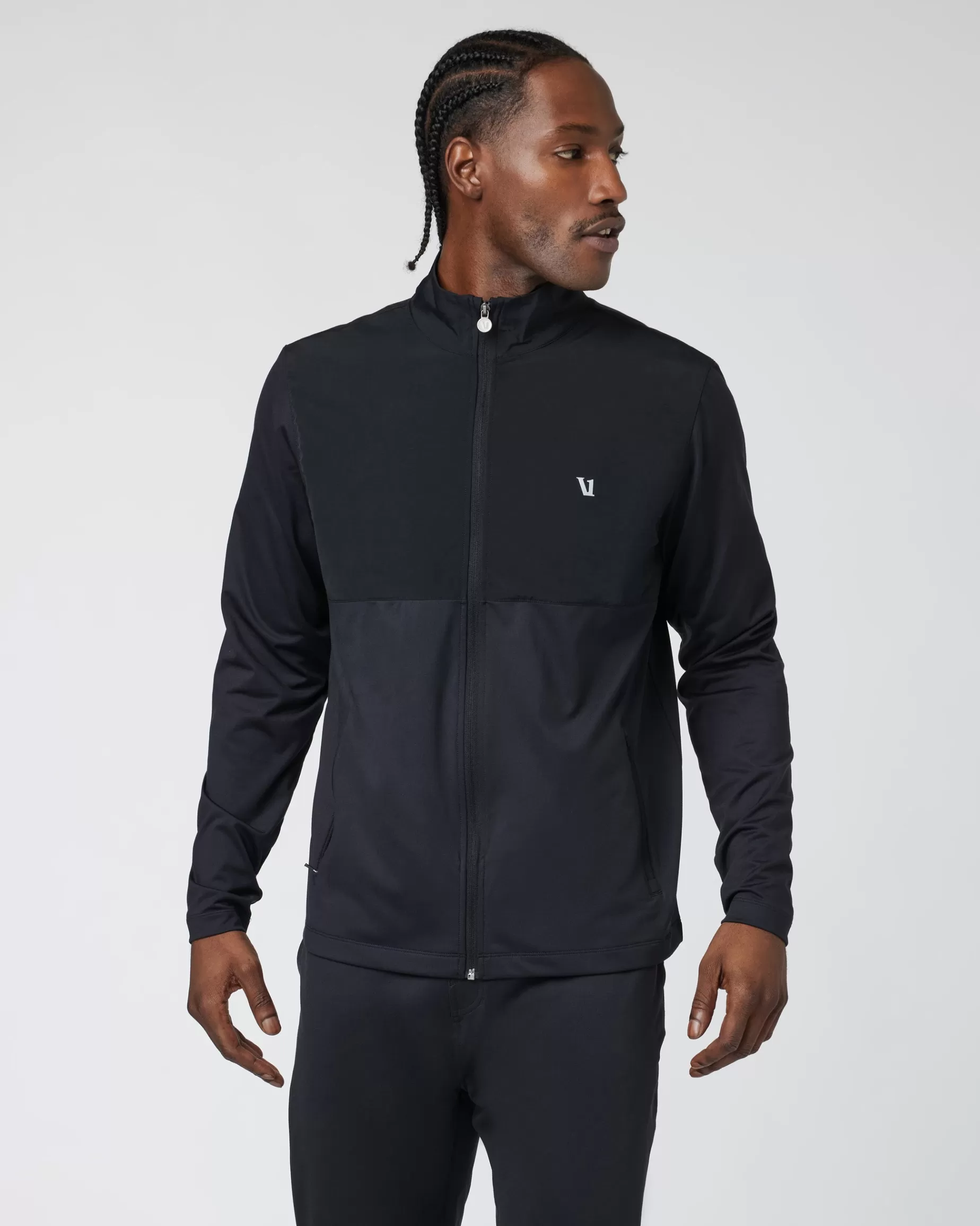 Vuori Sunday Element Track Jacket Black Flash Sale