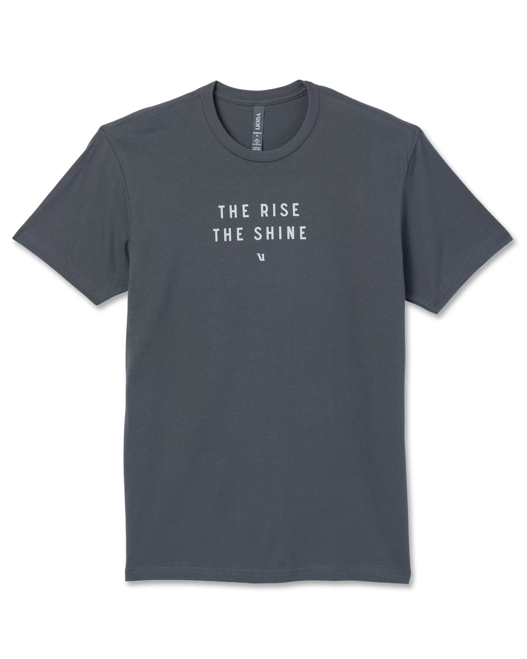 Vuori The Rise The Shine Tee Charcoal Hot