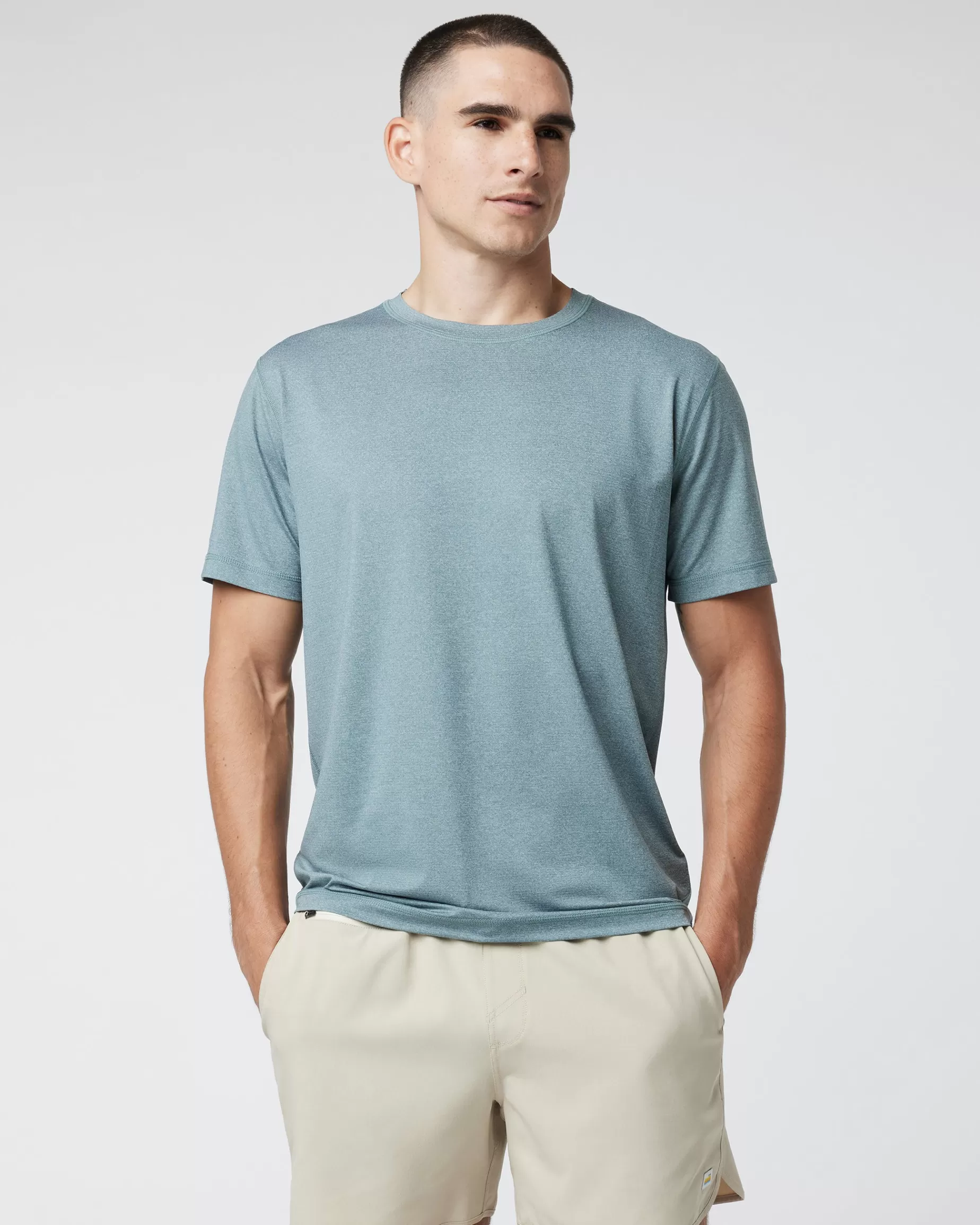 Vuori Tradewind Performance Tee 2.0 KashmirHeather Sale