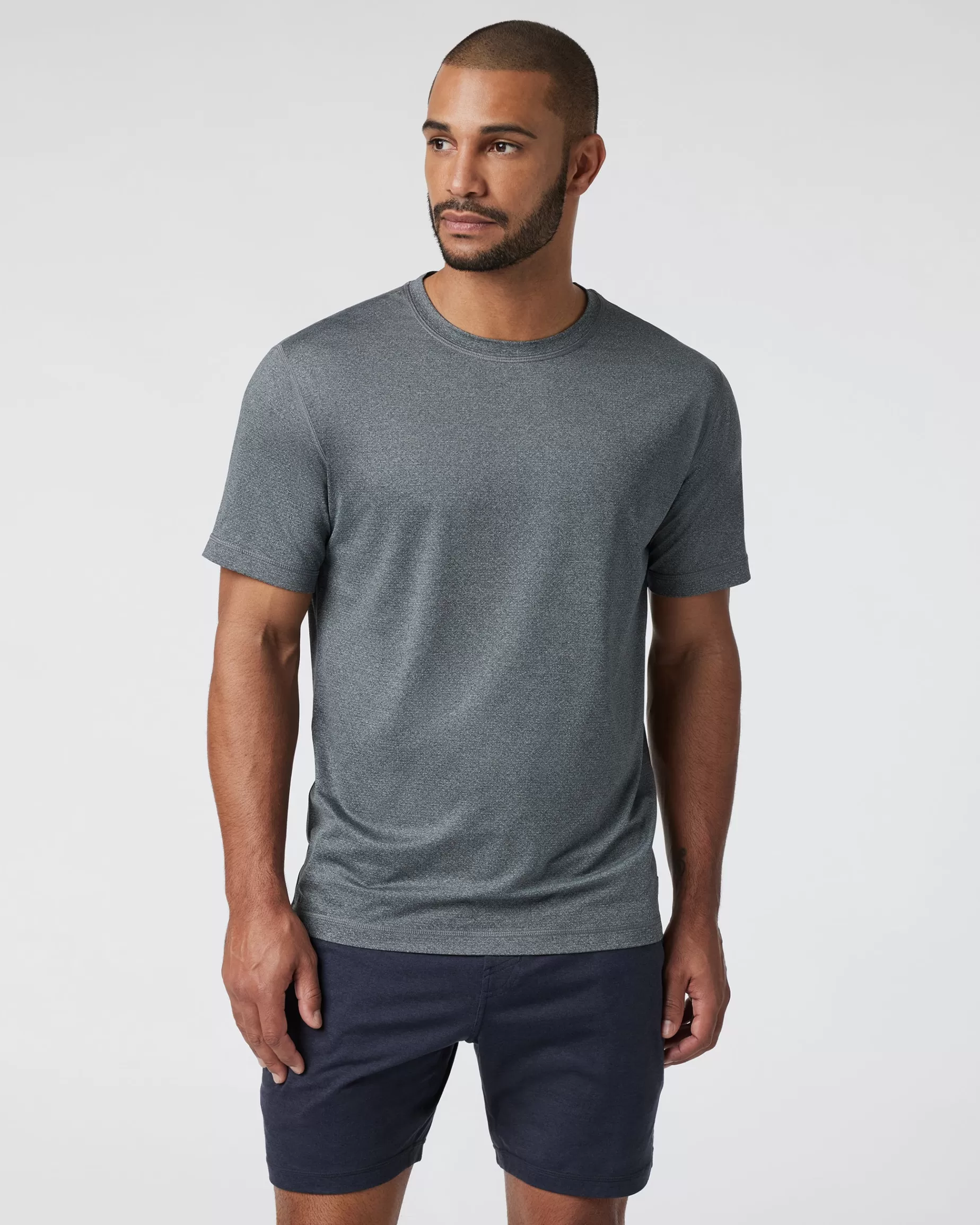 Vuori Tradewind Performance Tee 2.0 HeatherGrey Best Sale