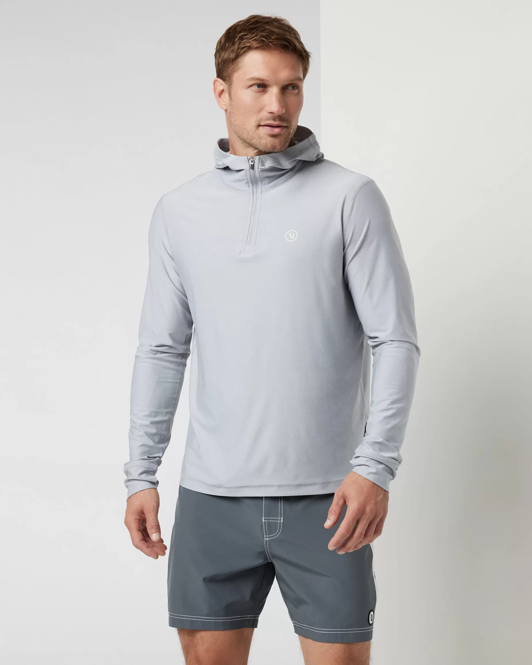 Vuori Uluwatu 24 Water Hoodie PlatinumHeather Shop