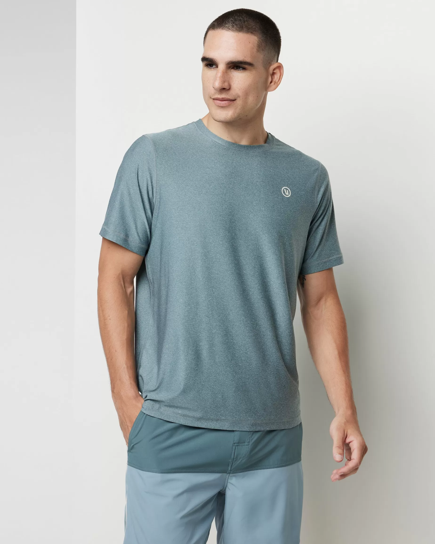 Vuori Uluwatu 24 Water Tee KashmirHeather Discount