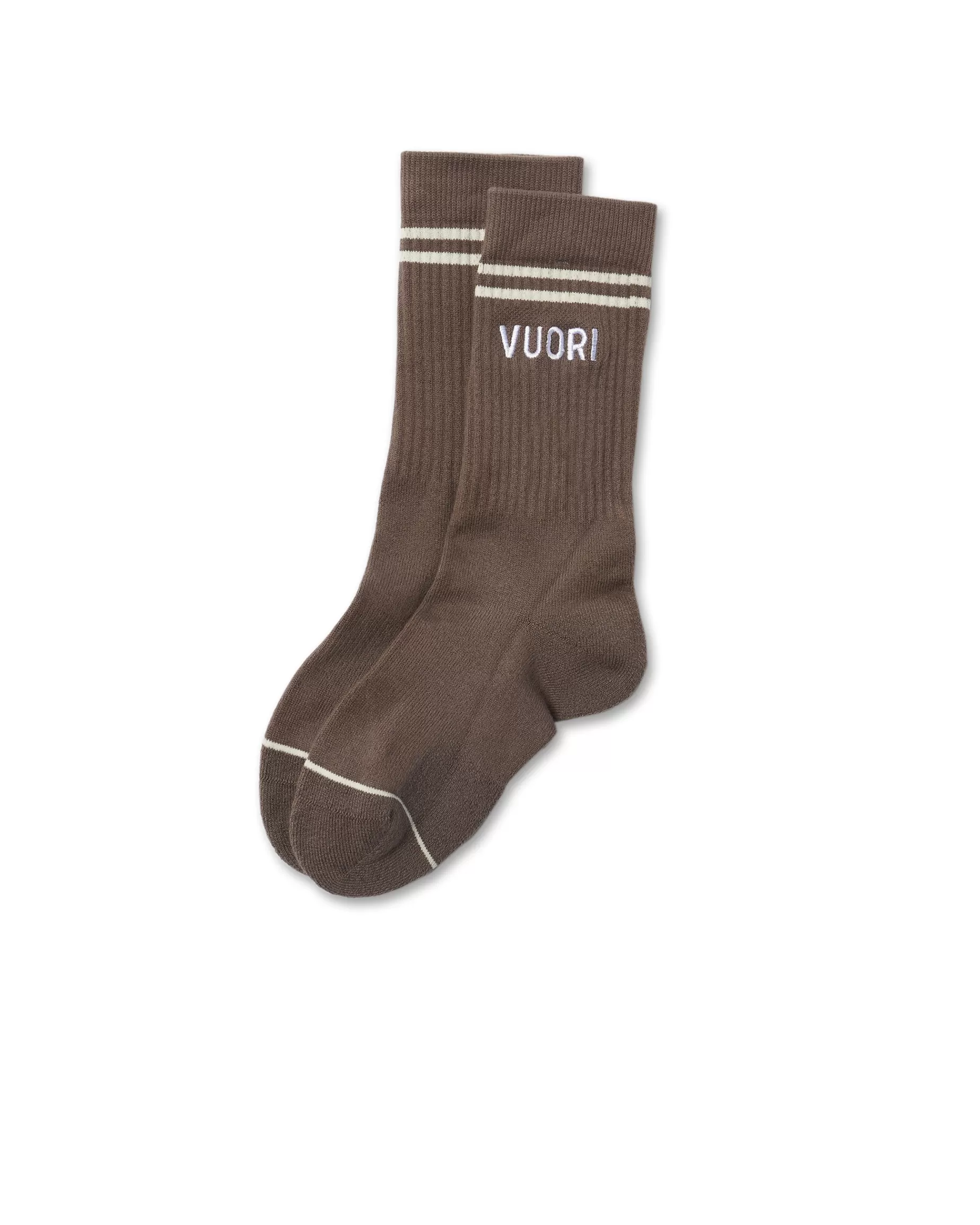 Vuori Crew Sock Fossil Best