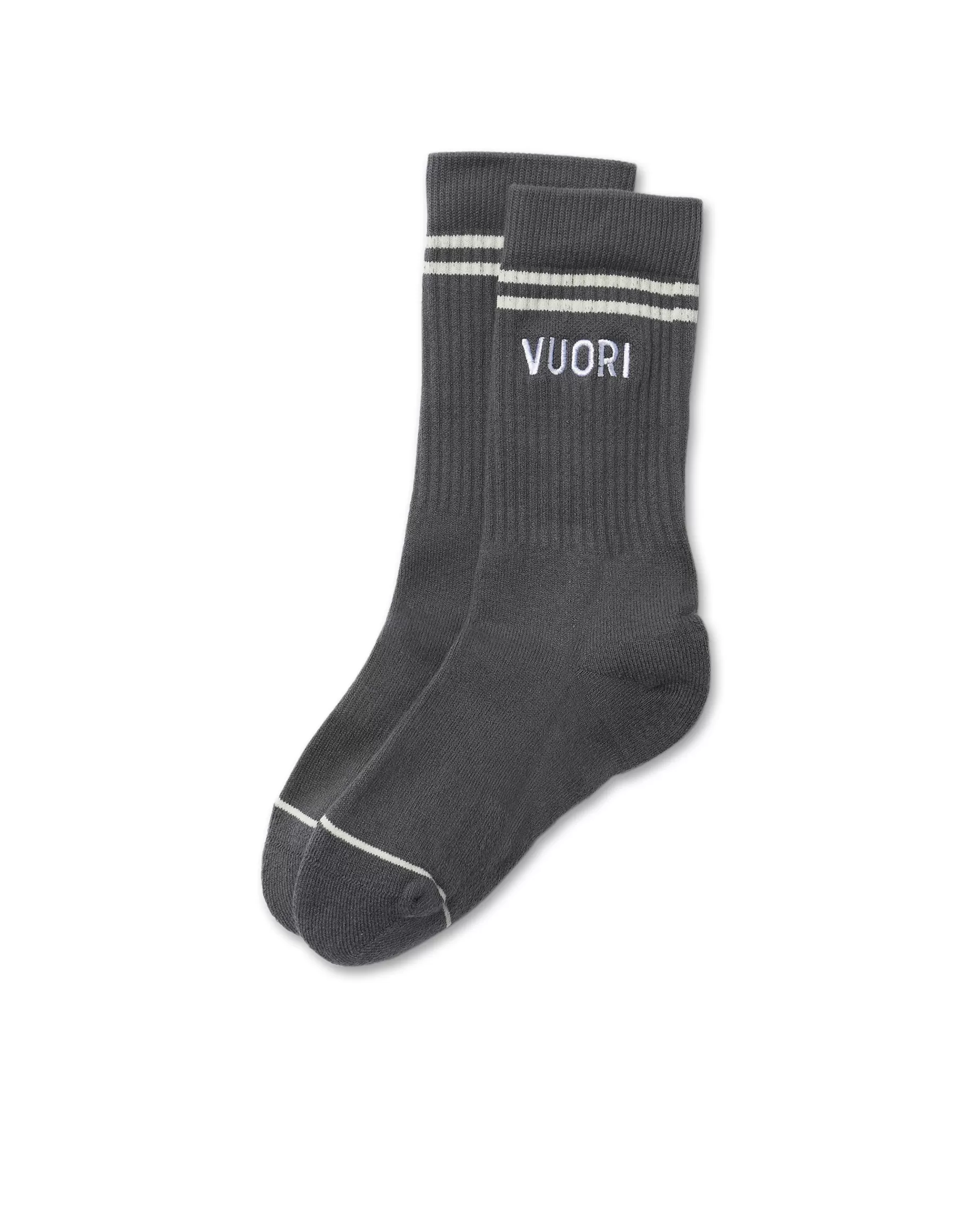 Vuori Crew Sock Charcoal Cheap