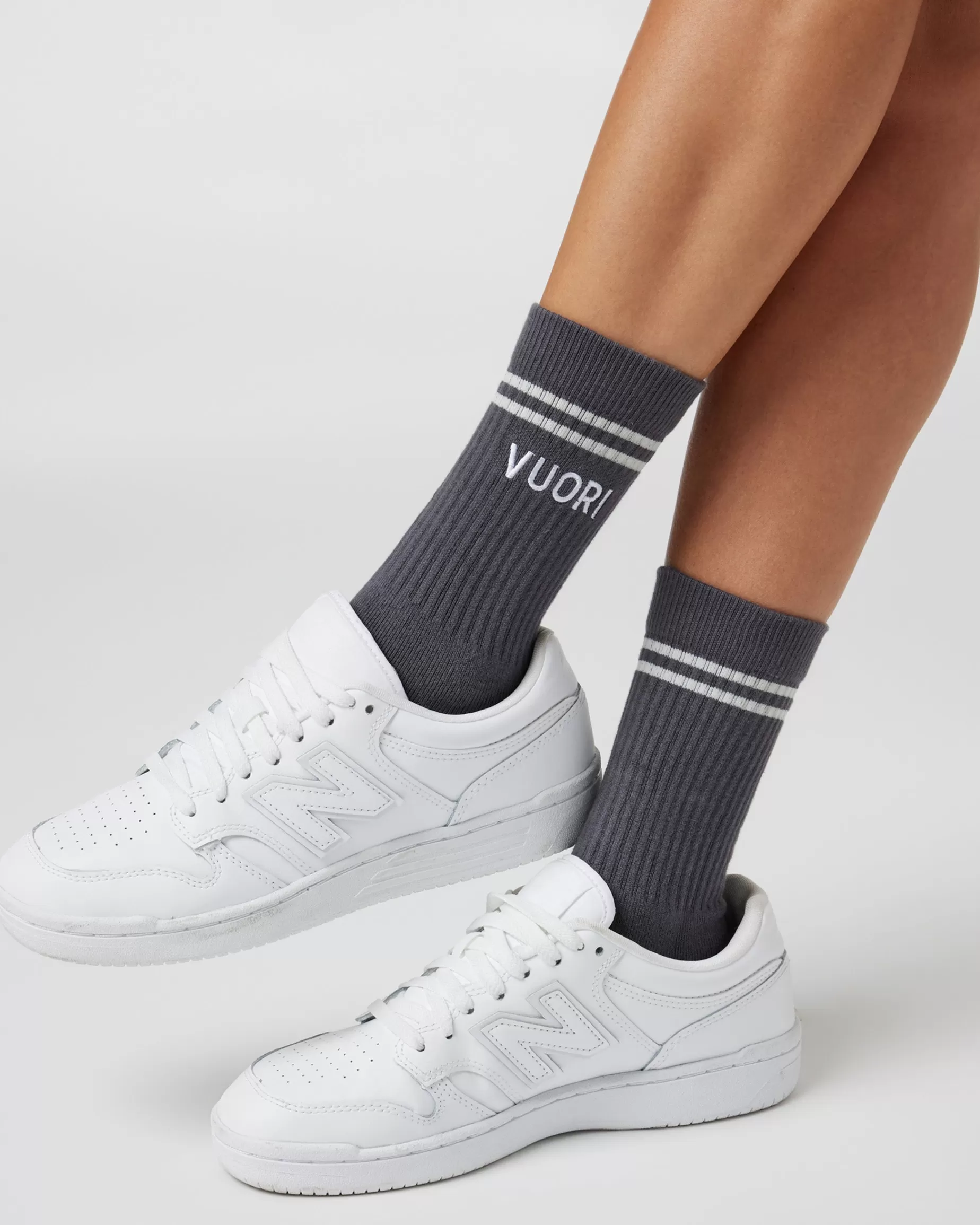 Vuori Crew Sock Charcoal Cheap