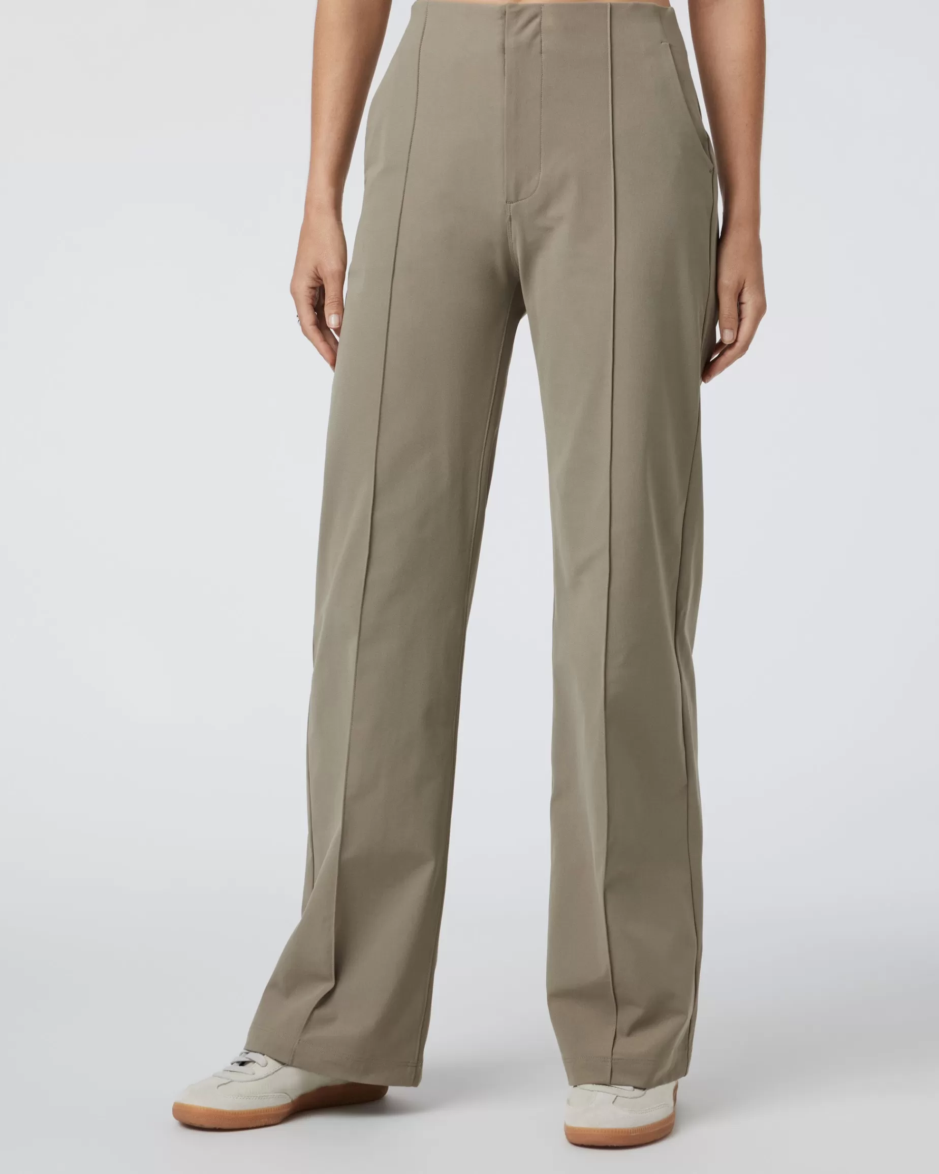 Vuori Womens Meta Wideleg Taupe Clearance