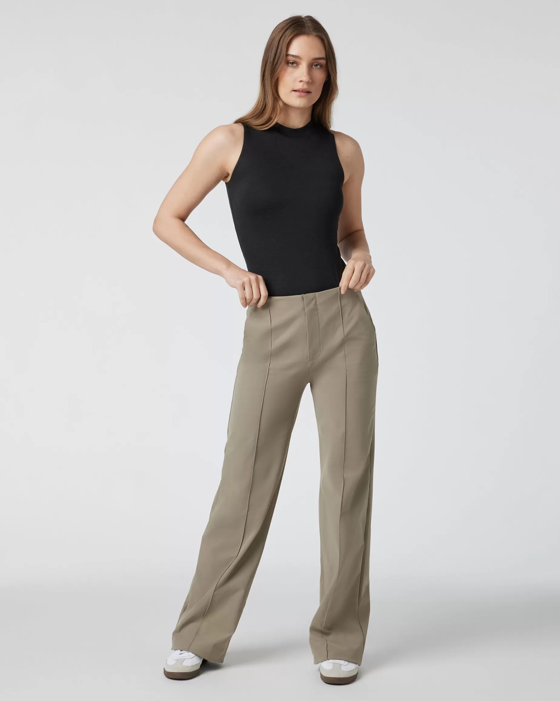 Vuori Womens Meta Wideleg - Long Taupe Clearance